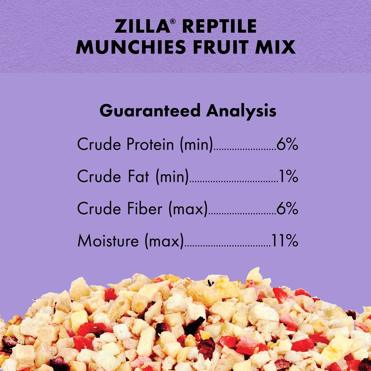 Reptile Munchies Fruit Mix Black 2.5 Oz.