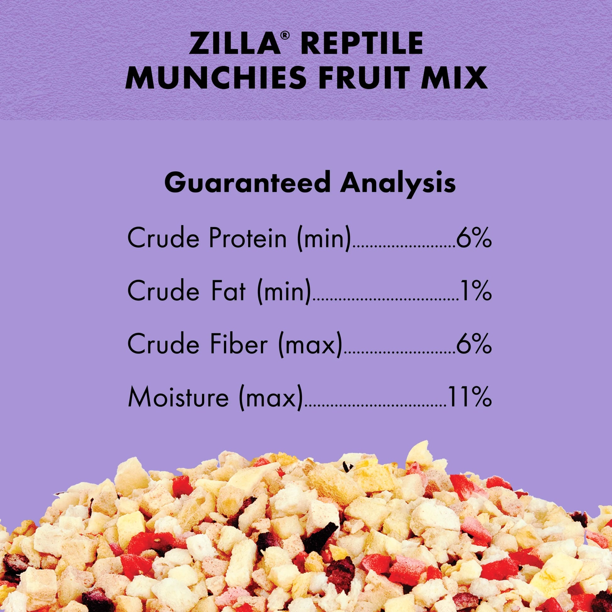 Reptile Munchies Fruit Mix Black 2.5 Oz.