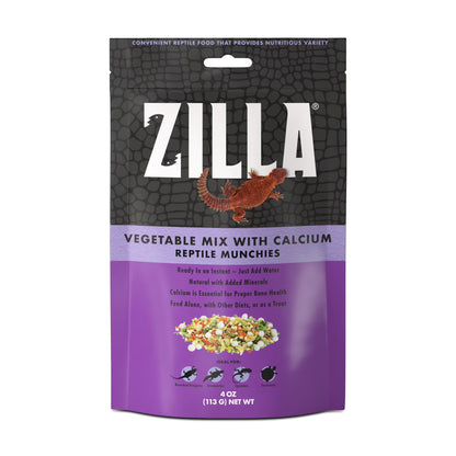 Reptile Munchies Vegetable Mix with Calcium 4 Oz.
