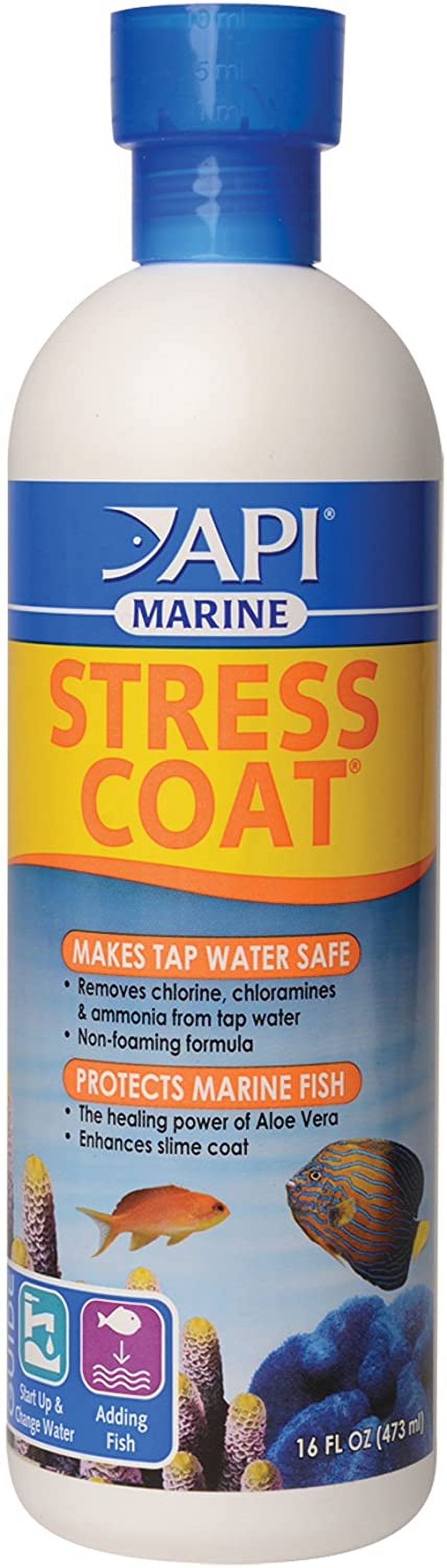 Stress Coat Marine Fish & Tap Water Conditioner, 16 Oz (Treats 948 Gallons)