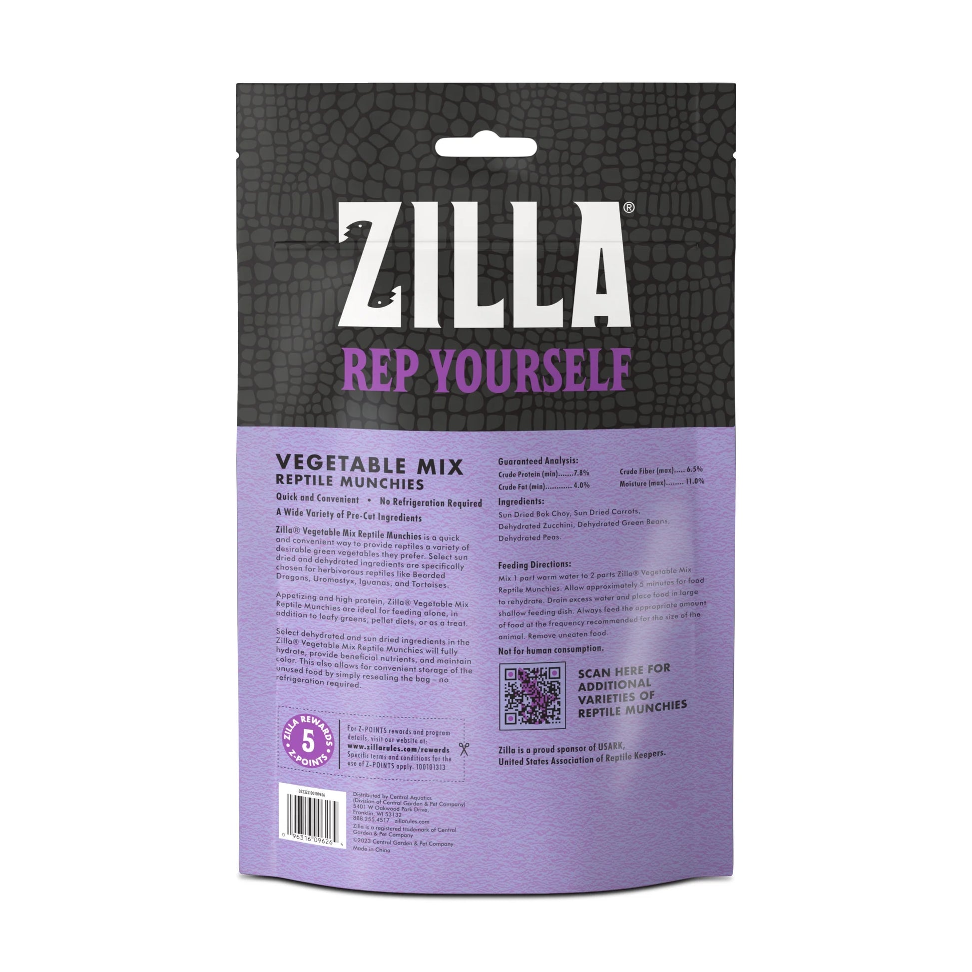 Reptile Munchies Vegetable Mix 4 Oz.
