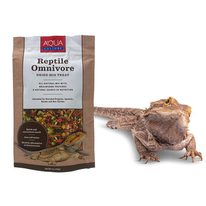 (4 Pack)  Reptile Omnivore Dried Mix, 4 Oz