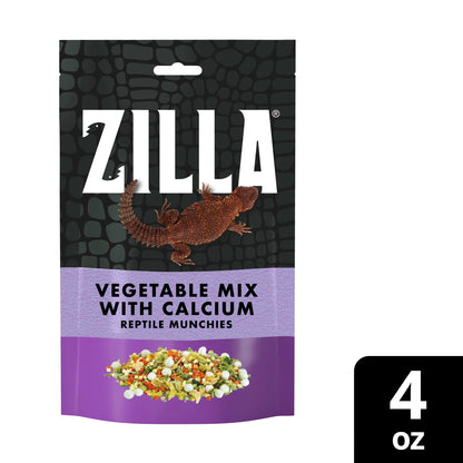 Reptile Munchies Vegetable Mix with Calcium 4 Oz.