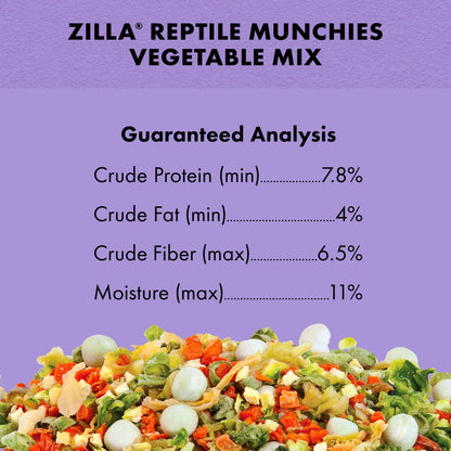 Reptile Munchies Vegetable Mix 4 Oz.