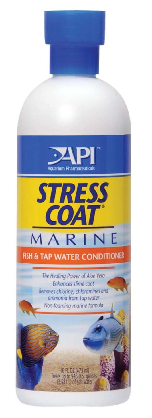 Stress Coat Marine Fish & Tap Water Conditioner, 16 Oz (Treats 948 Gallons)