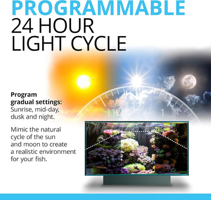 Sea Marine 3.0 LED Aquarium Lighting for Coral Growth, 59 Watts, 48-60 Inches